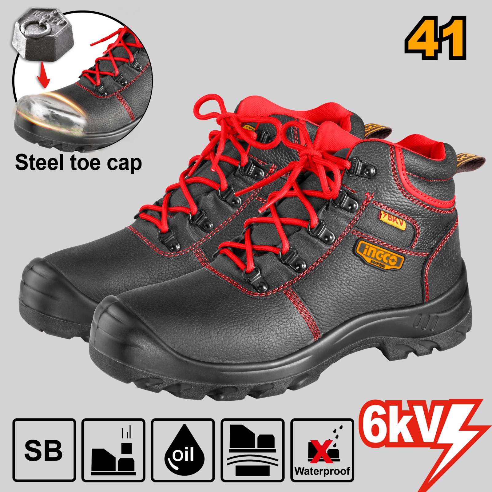 CHAUSSURE DE SECURITE ELECTRICIEN ISOLEE AVEC EMBOUT P41