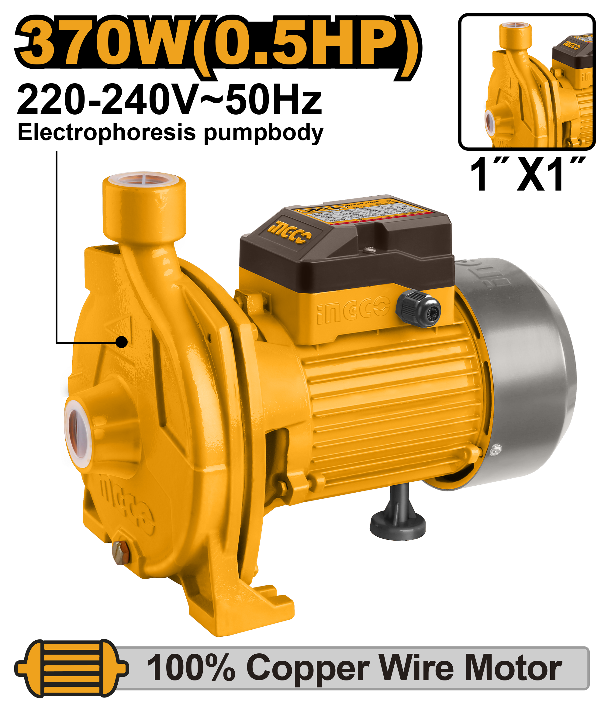 POMPE A EAU 370W 0.5HP + AUTOMATIQUE CPM3708