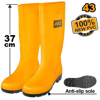 BOTTE PVC JAUNE N°43