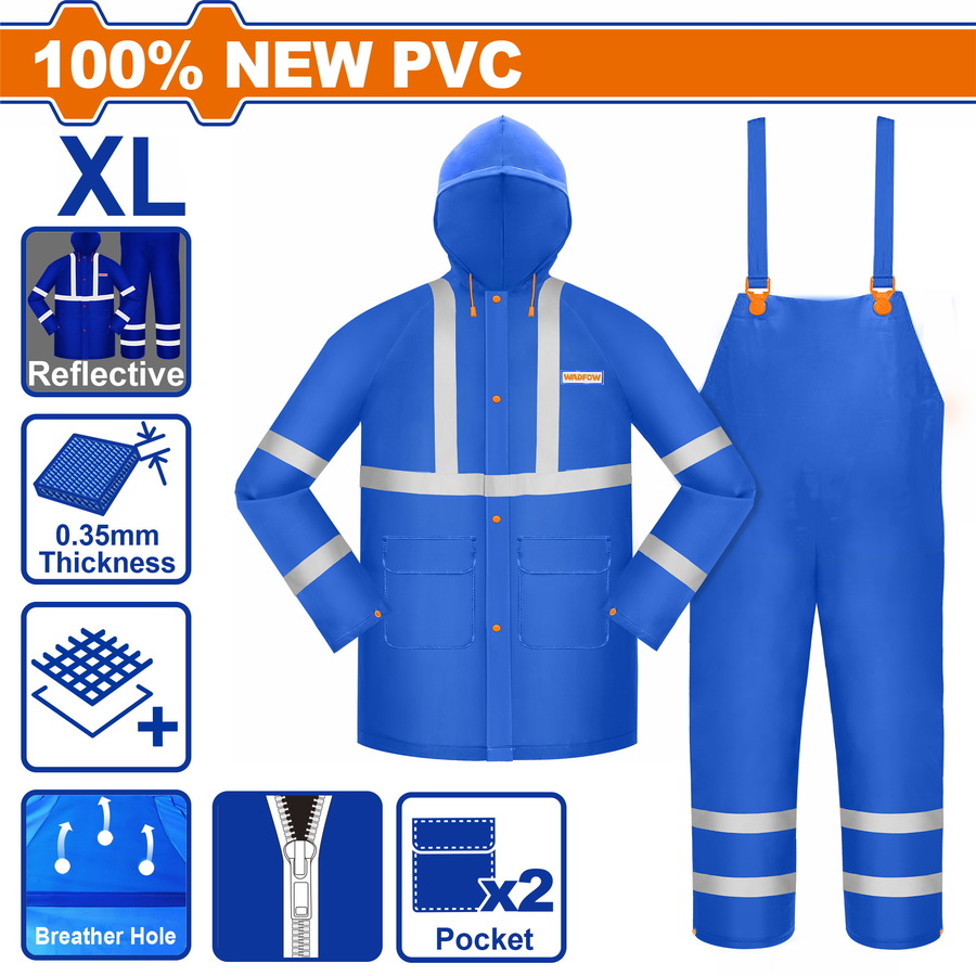 ENSEMBLE DE PLUIE + BANDE FLUORESCENTE XL WRC50XL