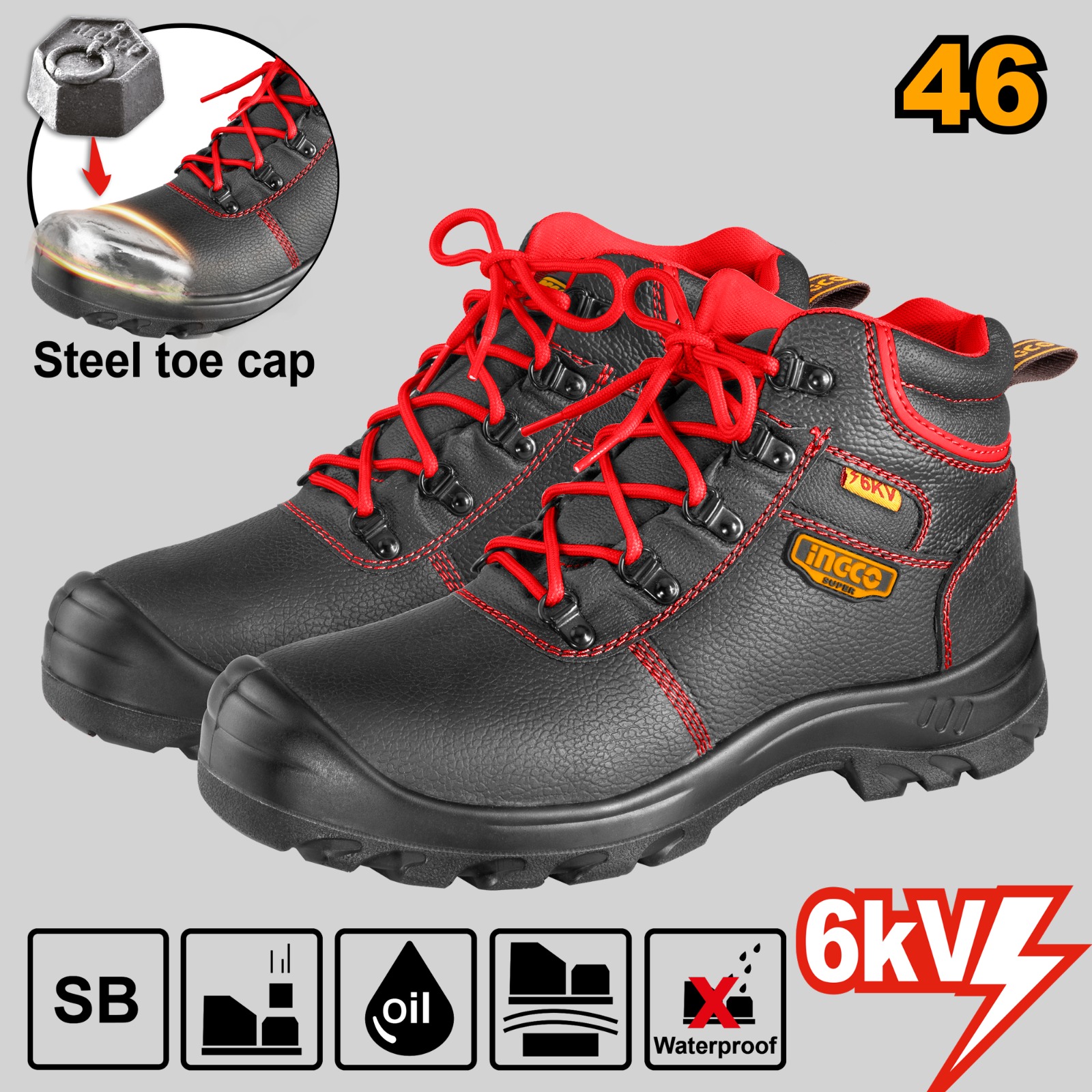 CHAUSSURE DE SECURITE ELECTRICIEN ISOLEE AVEC EMBOUT P46