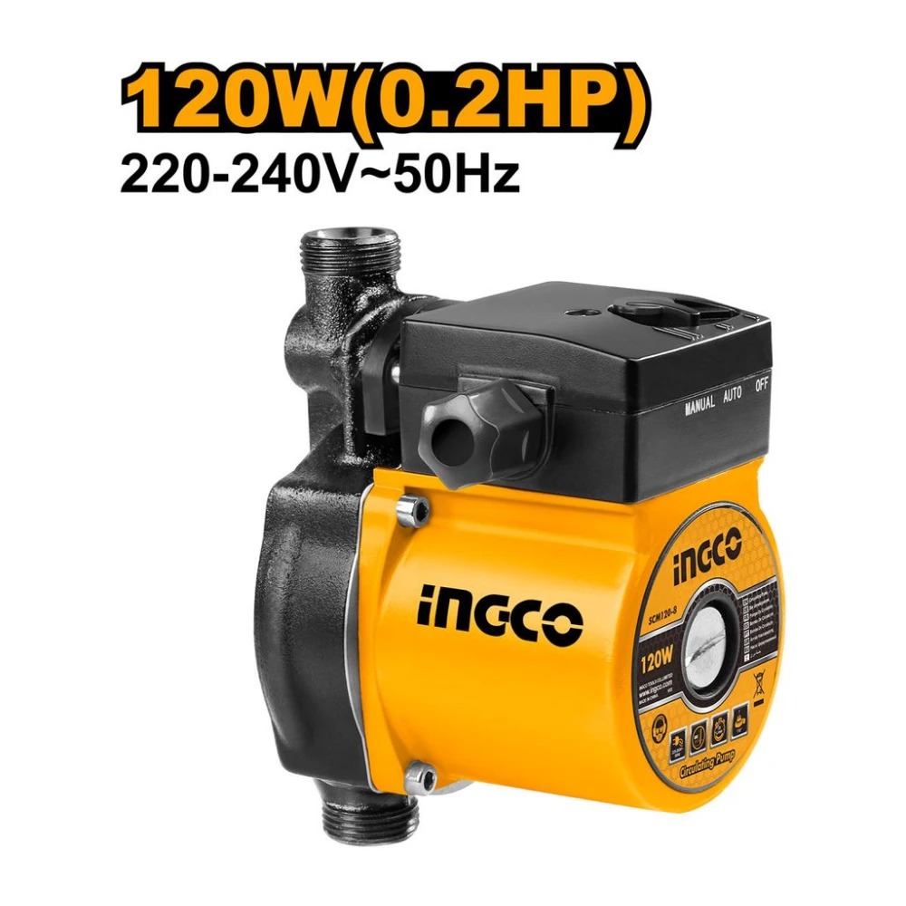 POMPE A EAU PERIPHERIQUE 120W AVEC AUTOMATIQUE INTEGRE SCM1208