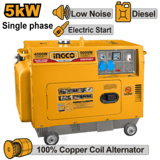 GROUPE ELECTROGENE DIESEL SILENCIEUX MONOPHASE 5KVA GSE50001