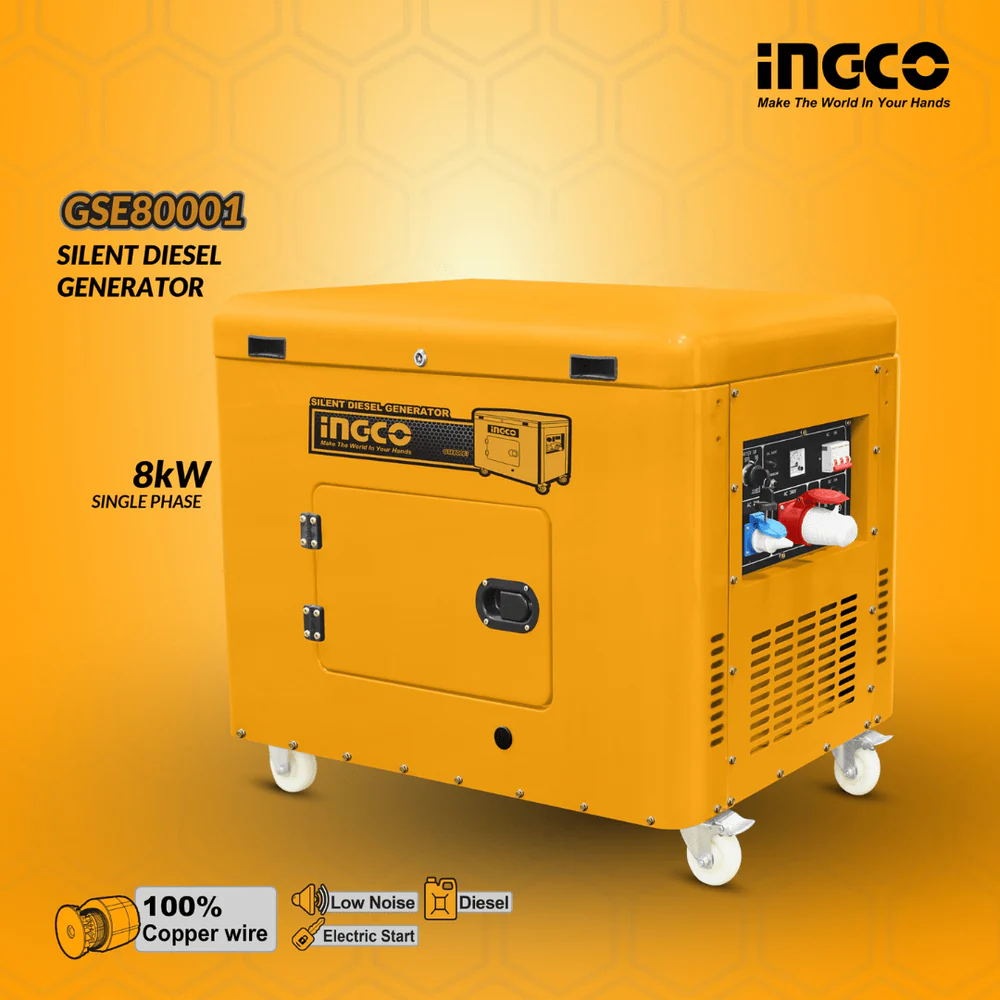 GROUPE ELECTROGENE DIESEL SILENCIEUX 8KW - 10KVA - GSE800032